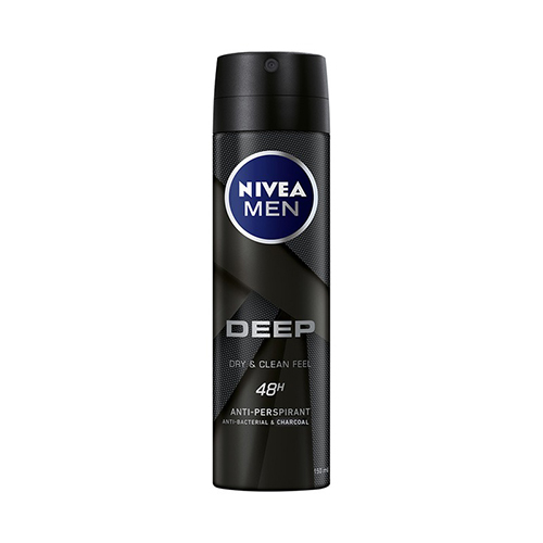 Nivea Men Deep Black Charcoal Dark Wood Deodorant Spray